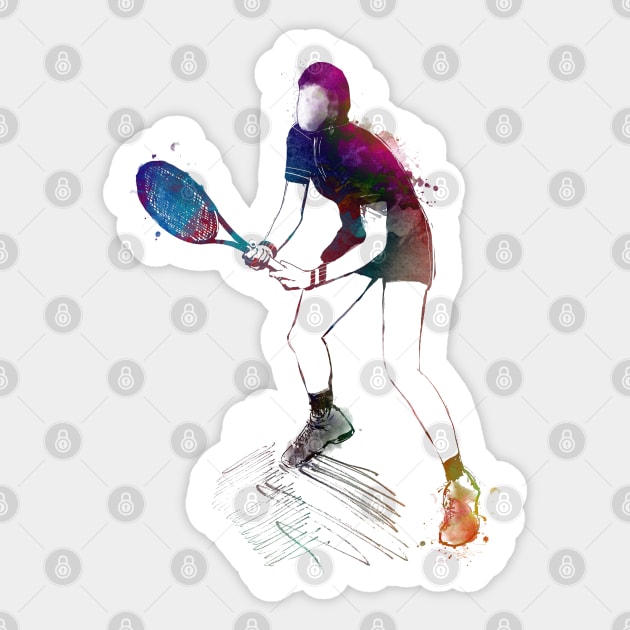 Tennis player sport art #tennis #sport Sticker by JBJart